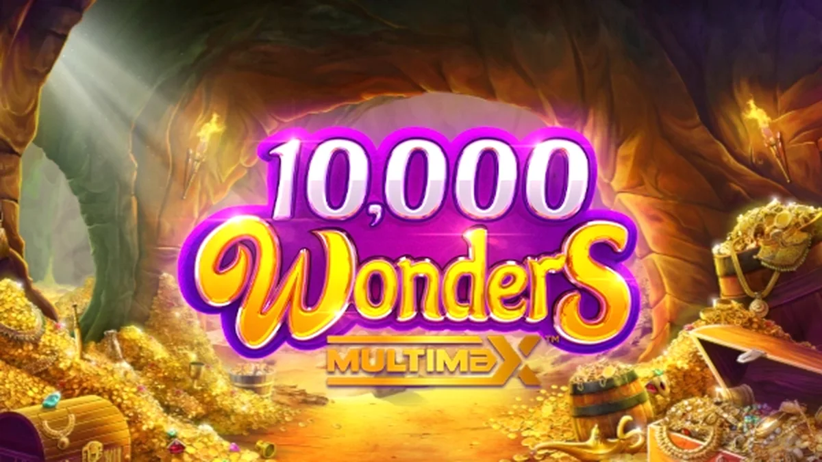 Interface do slot 10,000 Wonders Multimax em destaque