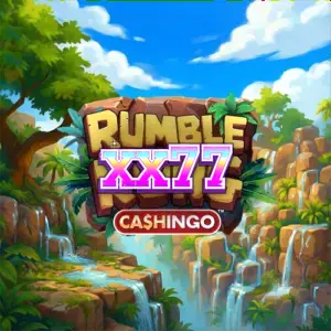 Interface vibrante do slot Rumble Kong Cashingo com elementos de selva e grade de bingo